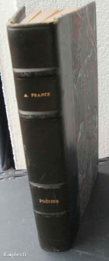 Livre : Poésies (poèmes dorés, idylles...) (Anatole France)