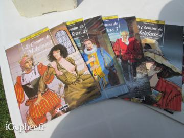 5 premières BD Les Chemins de Malefosse