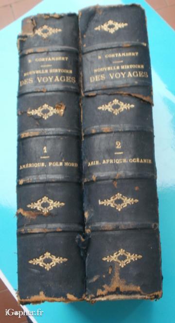 2 livres : Nouvelle histoire des voyages... (Richard Cortambert)