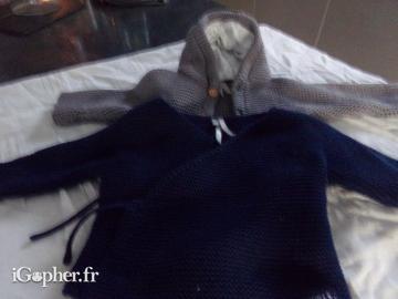 2 petit gilets pour bébé