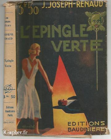 Livre : L'épingle verte (J. Joseph Renaud)