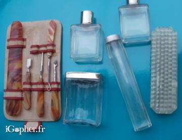 Nécessaire de toilette et de manucure vintage