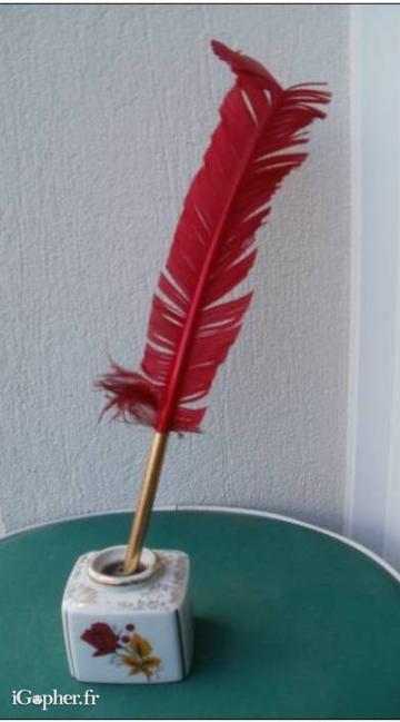 Porte-stylo en Porcelaine de Limoges