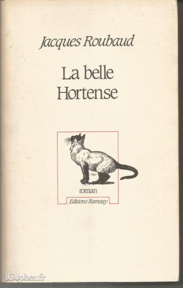 Livre : La belle Hortense (Jacques Roubaud)