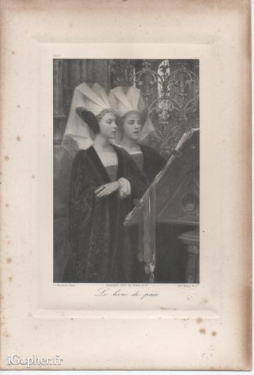 Gravure sur cuivre : Le livre de paix (1913)