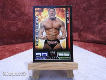 Carte de catch Batista - Slam Attax (édition limitée)