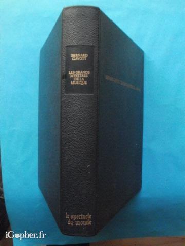 Livre : Les grands mystères de la musique (Gavoty)