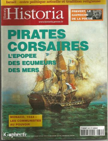 Revue Historia N°667 (Juillet 2002) - Israël, Prévert, Pirates...