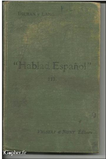 Livre (espagnol) : Hablad Español Conversaciones familiares