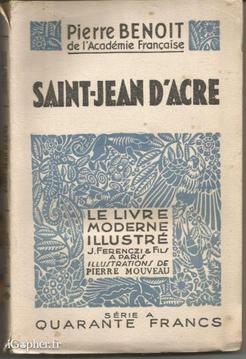 Livre : Saint Jean d'Acre (Pierre Benoit)