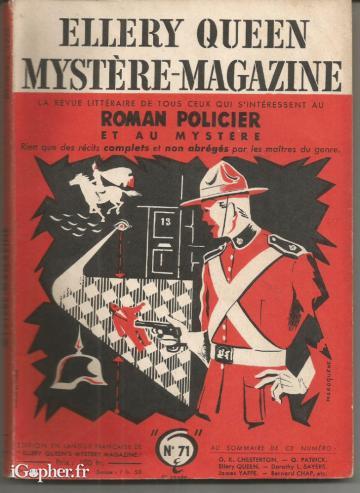 Revue Ellery Queen Mystère-Magazine N°71 de Décembre 1953