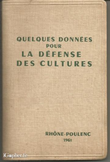 Livre : Quelques données pour la défense des cultures