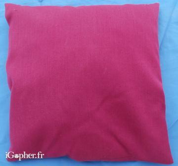 Coussin rose foncé