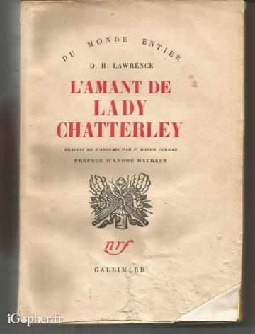 Livre : L'amant de Lady Chatterley (D.H Lawrence)