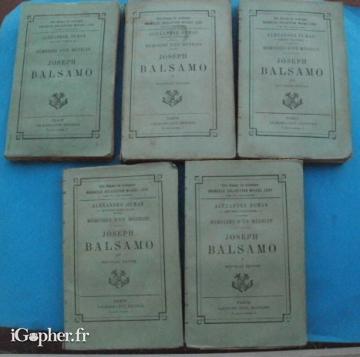 5 livres : Mémoires d'un médecin Joseph Balsamo (Alexandre Dumas)