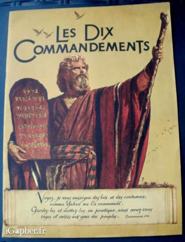 Livret du film : Les dix commandements