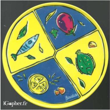 Dessous de plat publicitaire rond Benedicta