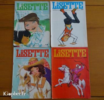 4 revues jeunesse : Lisette - 1969