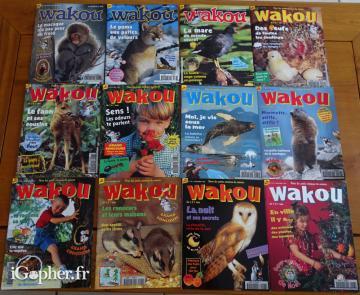 12 Revues Wakou (magazine enfants) - N°82 à 93 - 1996