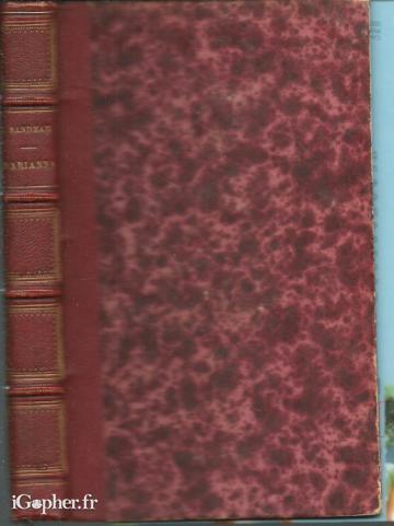 Livre : Marianna (Jules Sandeau) - 1860