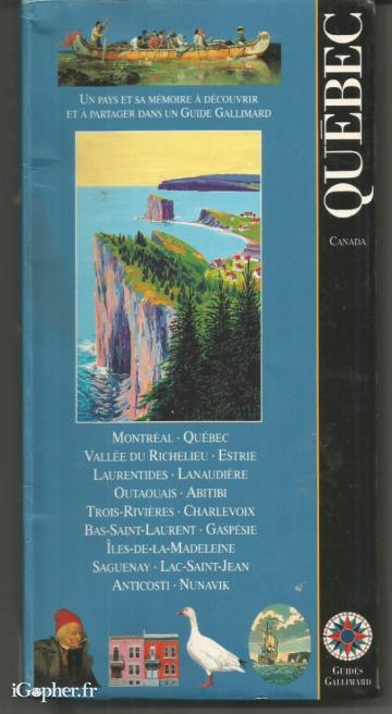 Livre : Québec - Canada (Guides Gallimard)