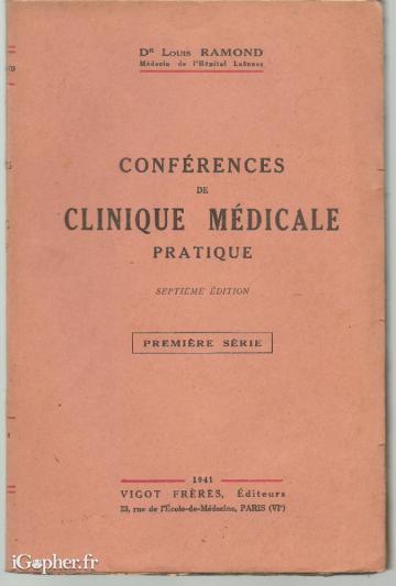 Livre : Conférences de clinique médicale pratique