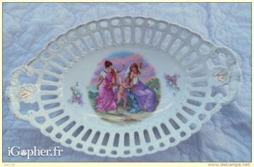 Corbeille à pain en porcelaine