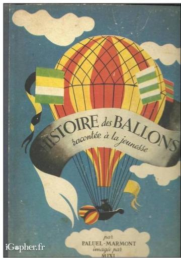 Livre : Histoire des ballons racontée à la jeunesse (Paluel-Marmont)