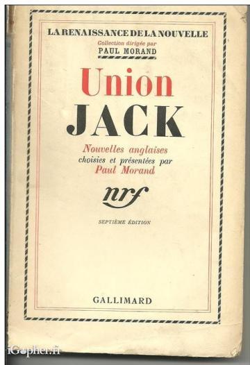 Livre : Union Jack (Nouvelles anglaises) (Paul Morand)