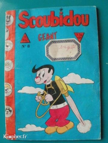 Album BD Scoubidou Géant N°8 - Décembre 1962