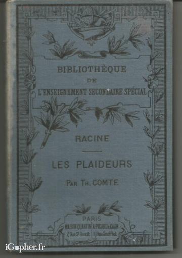 Livre : Racine Les Plaideurs (Théodore Compte)