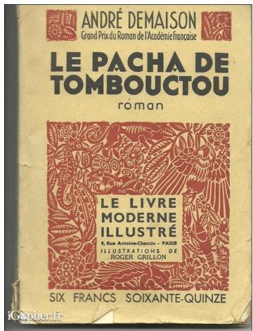 Livre : Le pacha de Tombouctou (André Demaison)
