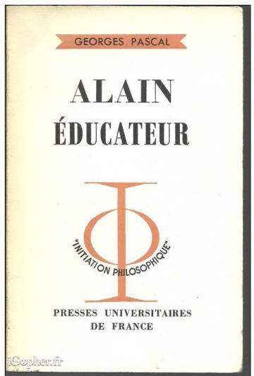 Livre : Alain éducateur (Georges Pascal)