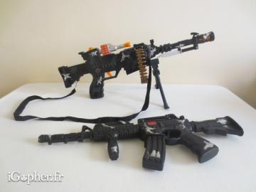 Jouet Mitraillettes en plastique