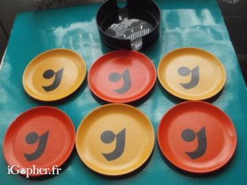 6 dessous de verre publicitaires Guilde des Orfèvres