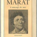 Livre "Marat ou le mensonge des mots" (Funck-Brentano)