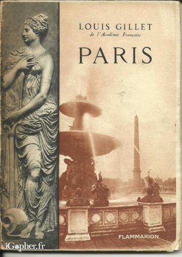 Livre : Paris (Louis Gillet)