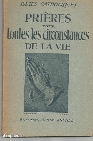 Livre : Prières pour les circonstances de la vie (pages catholiques)