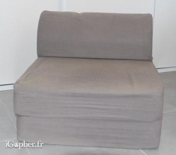 Chauffeuse couchage d'appoint 2 en 1