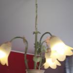 Lustre 3 branches KERIA opaline et métal