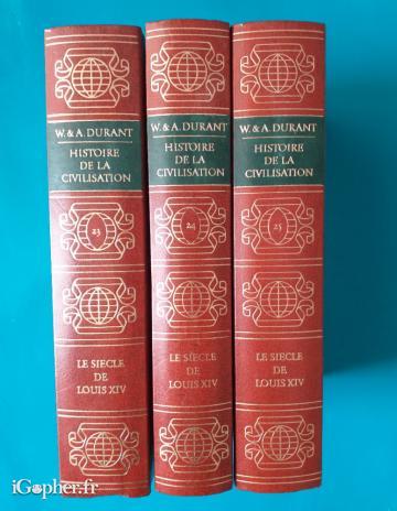 3 livres : Le siècle de Louis XIV (Will et Ariel Durant)