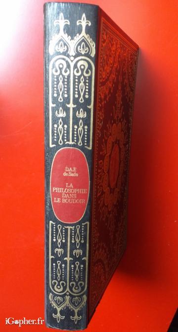 Livre : La philosophie dans le boudoir (DAF de Sade)