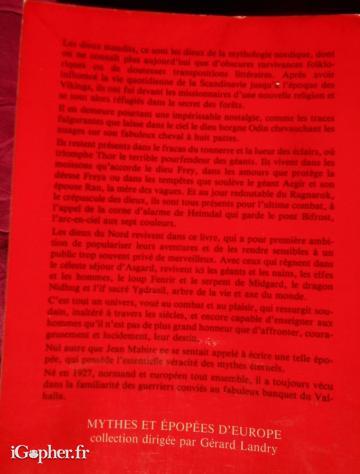 Livre : Les Dieux Maudits (Mythologie Nordique) (Jean Mabire)