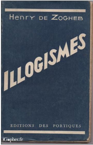 Livre : Illogismes (Henry de Zogheb)