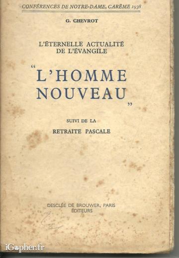 Livre : L'éternelle actualité de l'Evangile (G. Chevrot)