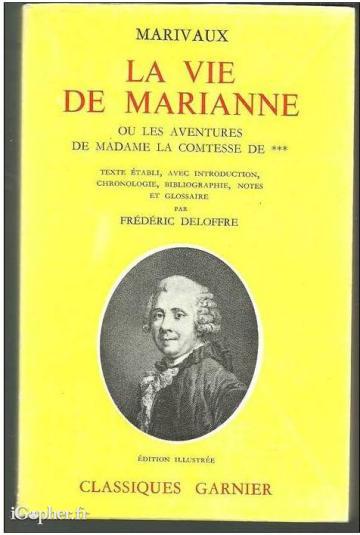 Livre : "La vie de Marianne…" (Marivaux)