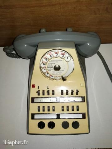 Ancien Téléphone Standard de collection Rétro Vintage 1967