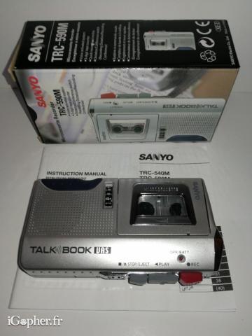 Dictaphone à micro cassette magnétophone Sanyo TRC-590