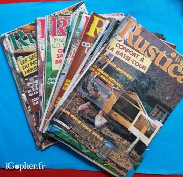 19 numéros Revue Rustiqua - N°800 au N°819 (avril-septembre) -1985