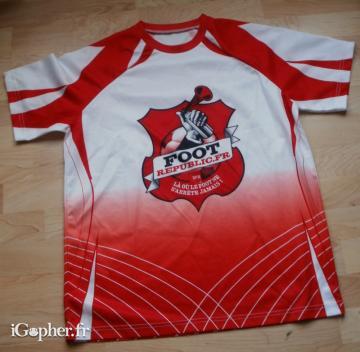 Maillot de football publicitaire : "Foot Republic"